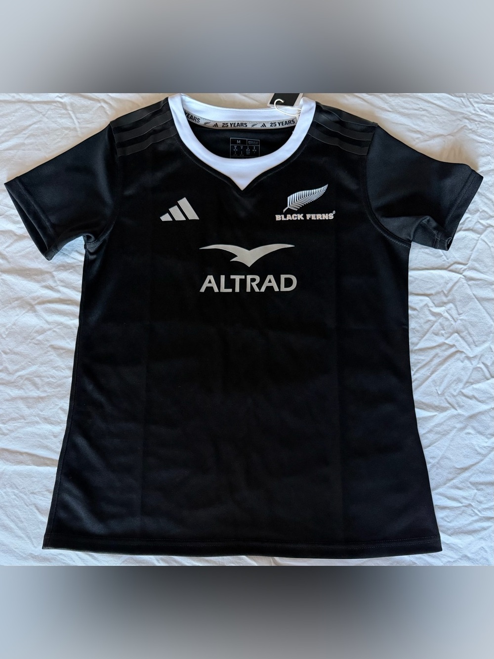 Adidas Black Ferns Rugby 25th Anniversary 25/26 Rugby Jersey IW3015 Womens Sz: M